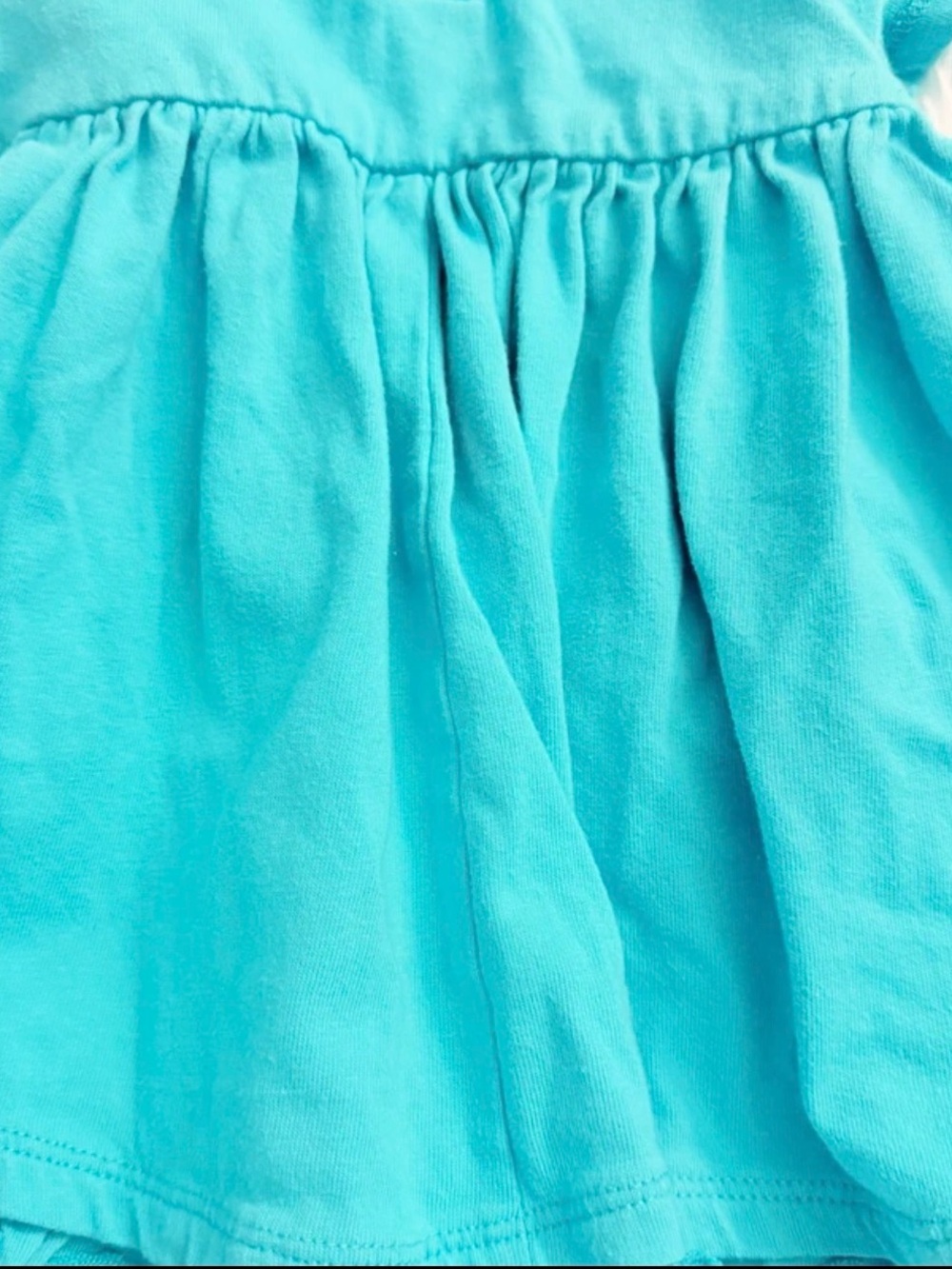 Nanette Teal Pocket Ruffle Dress 12M Toddler Girl Cotton - Picture 6 of 8